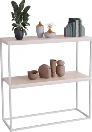 konsola-podwojna-z-polka-przedpokoj-loft-80x30h80-biala-blat-dab-sonoma