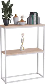 konsola-podwojna-z-polka-przedpokoj-loft-60x20h80-biala-blat-dab-artisan