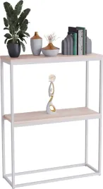 konsola-podwojna-z-polka-przedpokoj-loft-60x20h80-biala-blat-dab-sonoma