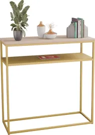 nowoczesna-konsola-podwojna-przedpokoj-loft-80x30x80-zlota-blat-dab-sonoma