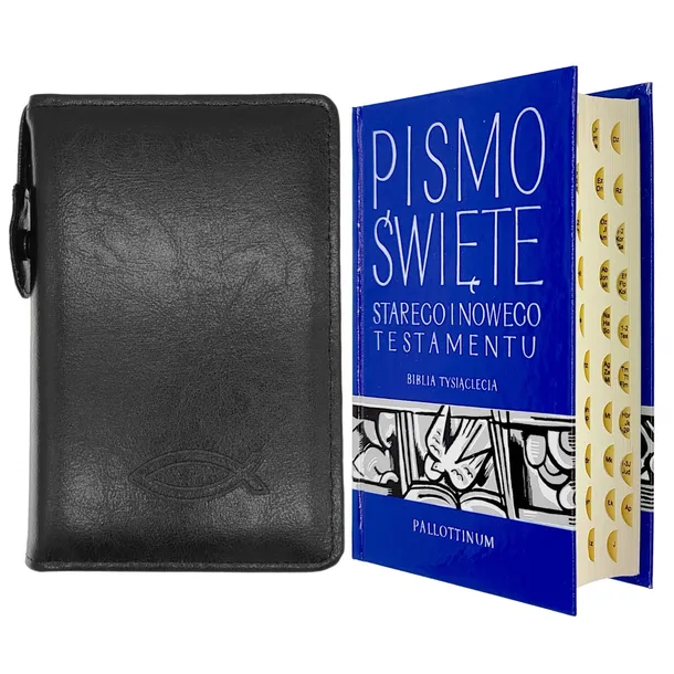 Pismo Święte Biblia Tysiąclecia mała paginowana w czarnym etui