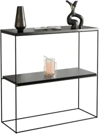 nowoczesna-konsola-podwojna-przedpokoj-loft-80x30x80-czarna-blat-minipearl