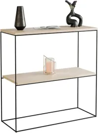 nowoczesna-konsola-podwojna-przedpokoj-loft-czarna-dab-sonoma