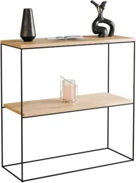 nowoczesna-konsola-podwojna-przedpokoj-loft-80x30x80-czarna-dab-artisan