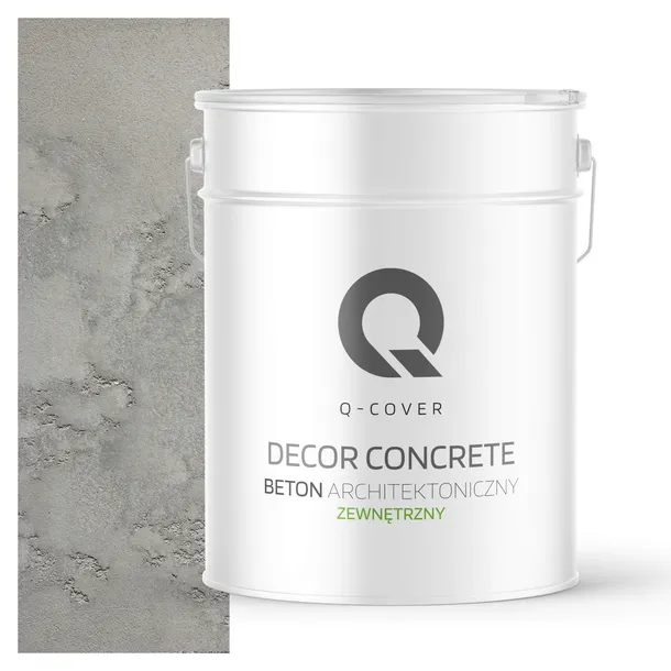 BETON ARCHITEKTONICZNY ZEWNĘTRZNY 10m2 15kg SZARY NATURALNY F275 OZDOBNY