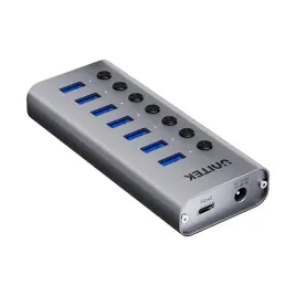 unitek-hub-usb-a-3-0-7w1-5gbps-z-przelacznikiem
