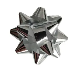 rozetka-kokarda-metalizowana-prezent-srebrna-8cm