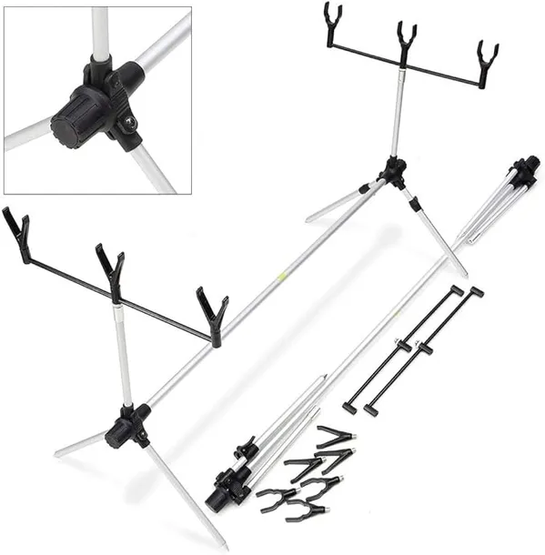 STANOWISKO KARPIOWE ROD POD REGULOWANE NA 3 WĘDKI ALUMINIUM PODPÓRKA 280509
