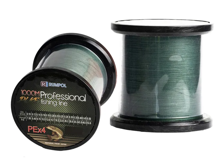 PLECIONKA 1000M 0.35MM 35.3KG SZCZUPAK ZIELONA JAPAN MATERIAL RUMPOL 520166