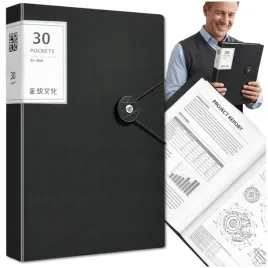 segregator-a4-dokumenty-koszulki-30szt-organizer-czarny-biuro-szkola