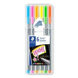 cienkopisy-triplus-fineliner-6-kolorow-neon-staedtler-etui