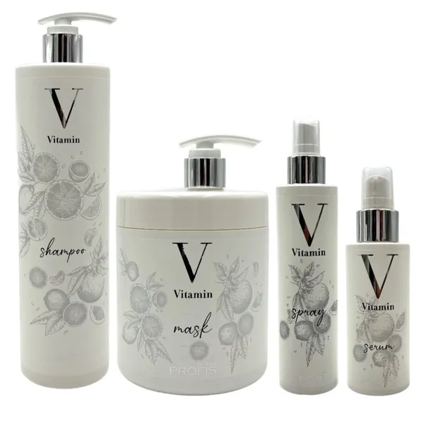 PROFIS Zestaw do włosów Szampon + Maska + Spray + Serum VITAMIN
