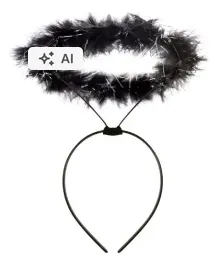 opaska-z-piorami-aureola-czarna-srebrna-lameta-aniol-diabel-halloween