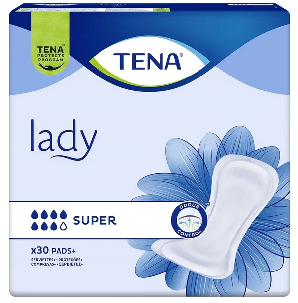Tena Lady Super wkładki anatomiczne urologiczne 30 sztuk