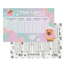 plan-lekcji-z-tabliczka-mnozenia-a5-kapibara-starpak-572478