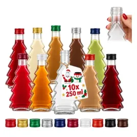 10x-butelki-szklane-swiateczne-choinka-250ml-na-nalewki-prezent-likier-wino