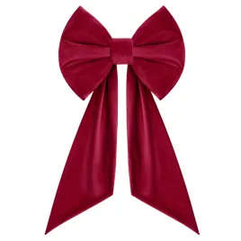 kokarda-dekoracyjna-50x90cm-na-wesele-slub-okno-auto-welur-velvet-bordowa