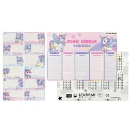 plan-lekcji-z-naklejkami-na-zeszyt-unicorn-starpak-553572