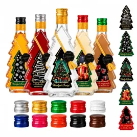 5x-butelki-choinka-500ml-zdobiona-swiateczna-butelki-na-swieta-prezent