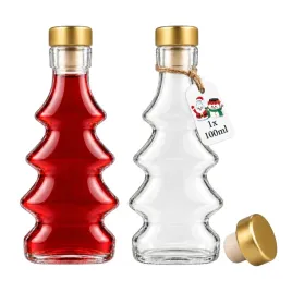 butelka-swiateczna-choinka-3d-100-ml-butelki-szklane-na-syrop-nalewki-sok