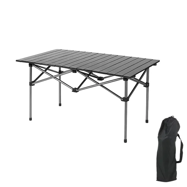 Składany stół kempingowy aluminiowy przenośny do ogrodu i biwaku 95*55*50cm