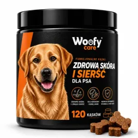 zdrowa-skora-i-siersc-dla-psa-suplement-woofy-biotyna-cynk-dha-120-sztuk