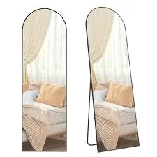 LUSTRO NA CAŁE CIAŁO 160x50 stojące ścienne hartowane CZARNA RAMA