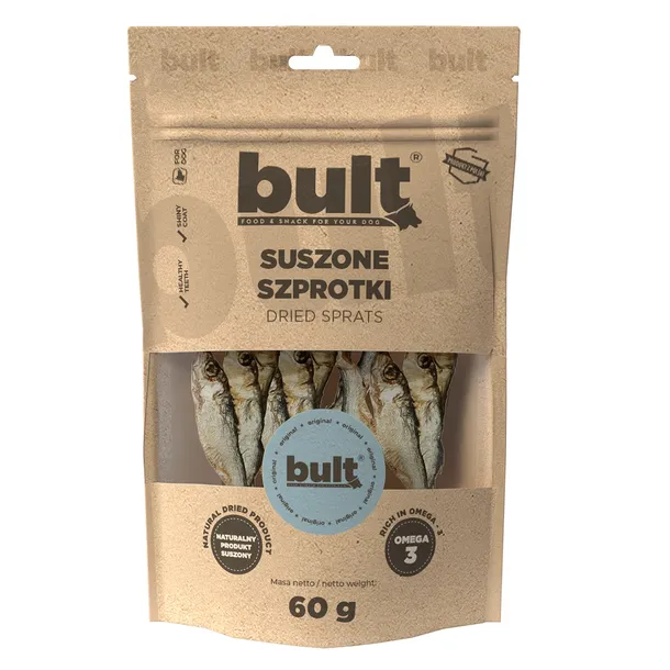 BULT gryzak naturalny dla psa Szprotki 60g Suszony Bez Konserwantów