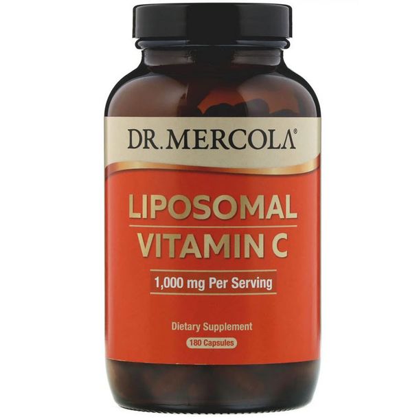Zdjęcia - Witaminy i składniki mineralne Dr Mercola DR.MERCOLA Liposomal Vitamin C 180caps 