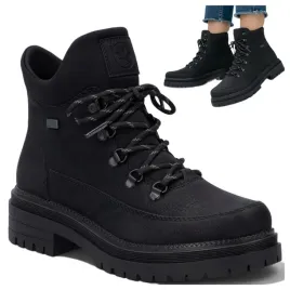 buty-damskie-zimowe-42-rieker-cieple-trapery-sznurowane-sportowe-wysokie