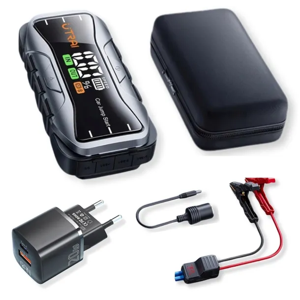 UTRAI JS-10 12V 6000A – Zestaw START z ładowarką 20W GaN USB-C