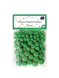 pompony-zielone-80-szt-dekoracyjne-mix-do-prac-plastycznych-diy-ozdoby