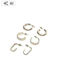 boohooman-zlote-kolczyki-3-pack-s08