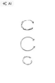 boohoo-srebrne-nausznice-3-pack-s08