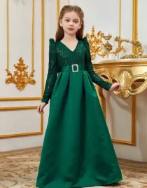 shein-zielona-maxi-sukienka-dlugi-rekaw-zdobienie-cekiny-s06-140-146