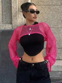 shein-rozowa-narzutka-siateczka-dlugi-rekaw-s06-xl