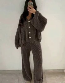 shein-brazowy-komplet-sweter-spodnie-dzianina-s06-s