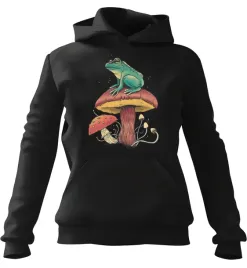 bluza-meska-z-kapturem-zaba-na-grzybie-czarna-s