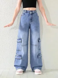 shein-niebieskie-spodnie-jeans-kieszenie-spy-s06-128-134