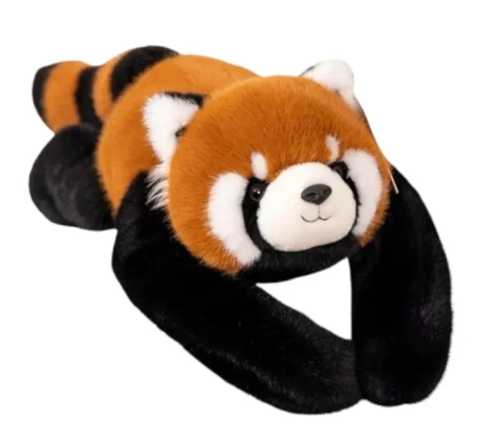 MIŚ OBCIĄŻENIOWY PANDA CZERWONA MASKOTKA PRZYTULANKA SENSORYCZNA 65 CM 1 KG
