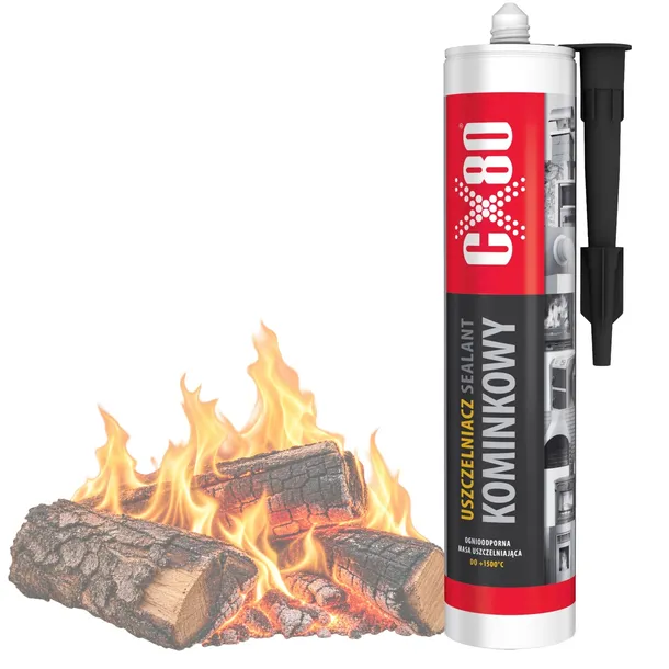 CX-80 Uszczelniacz kominkowy do pieców i kominów 300ml