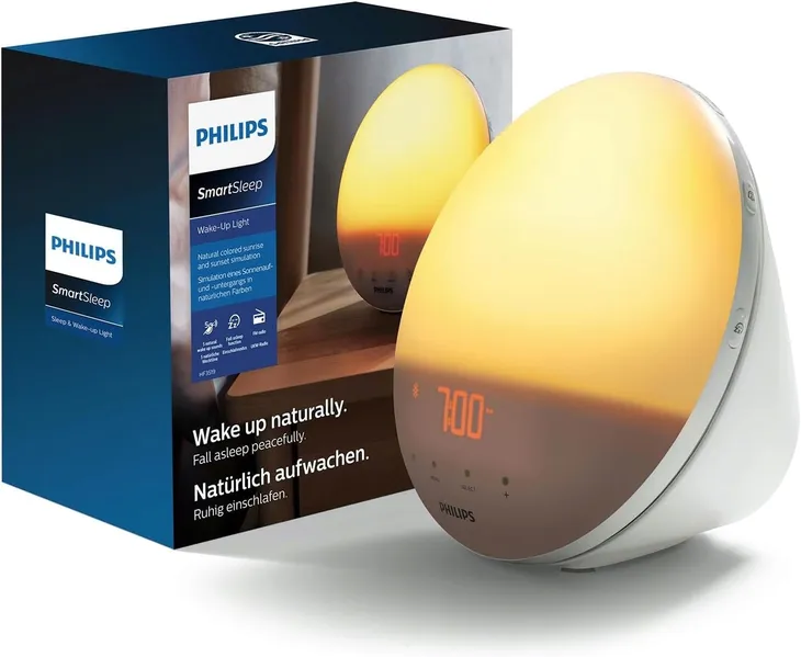 Philips SmartSleep HF3521/01 budzik świetlny symulacja wschodu słońca 300