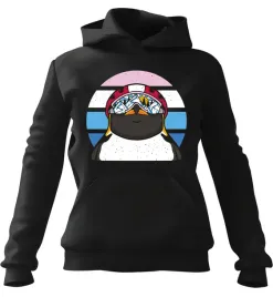 bluza-meska-z-kapturem-pingwin-retro-snowboard-czarna-xs