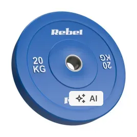 obciazenie-olimpijskie-gumowane-bumper-premium-20kg-51mm-rebel