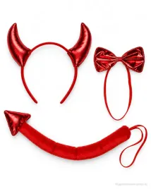 stroj-diabla-czerwony-rogi-muszka-ogon-halloween-karnawal-uniwersalny