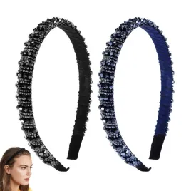 opaska-do-wlosow-damska-blyszczaca-z-krysztalami-rhinestone-czarna-2-szt
