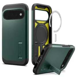 etui-do-google-pixel-11-spigen-tough-armor-mag-zielone