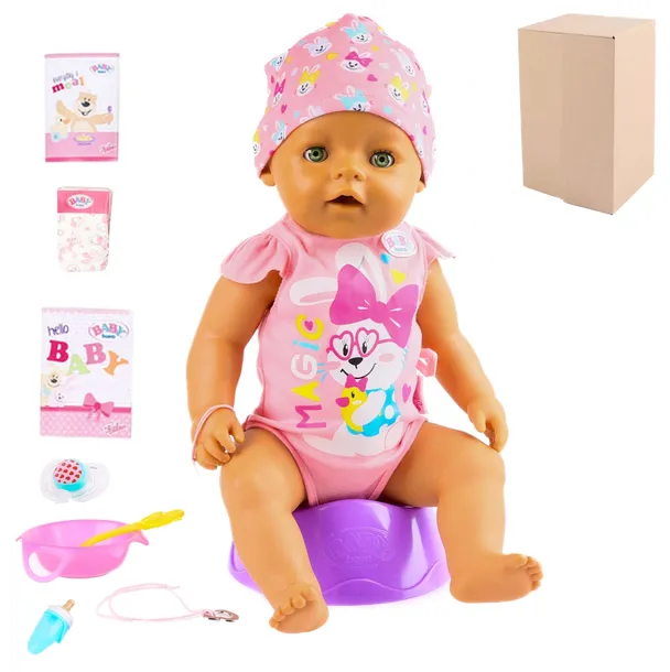 Lalka interaktywna BABY born dziewczynka 43 cm, 9 funkcji
