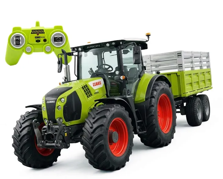 TRAKTOR ZDALNIE STEROWANY Z PRZYCZEPĄ RC DOUBLEE E685-003 CLASS ARION 1:24