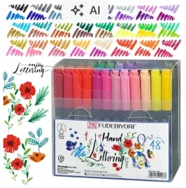 pisaki-pedzelkowe-brush-flamastry-do-kaligrafii-kuretake-fudebiyori-48-kol